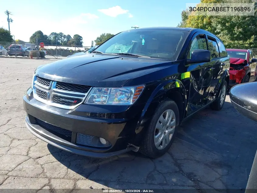 2014 DODGE JOURNEY VIN 3C4PDCAB8ET196896 — фото 2