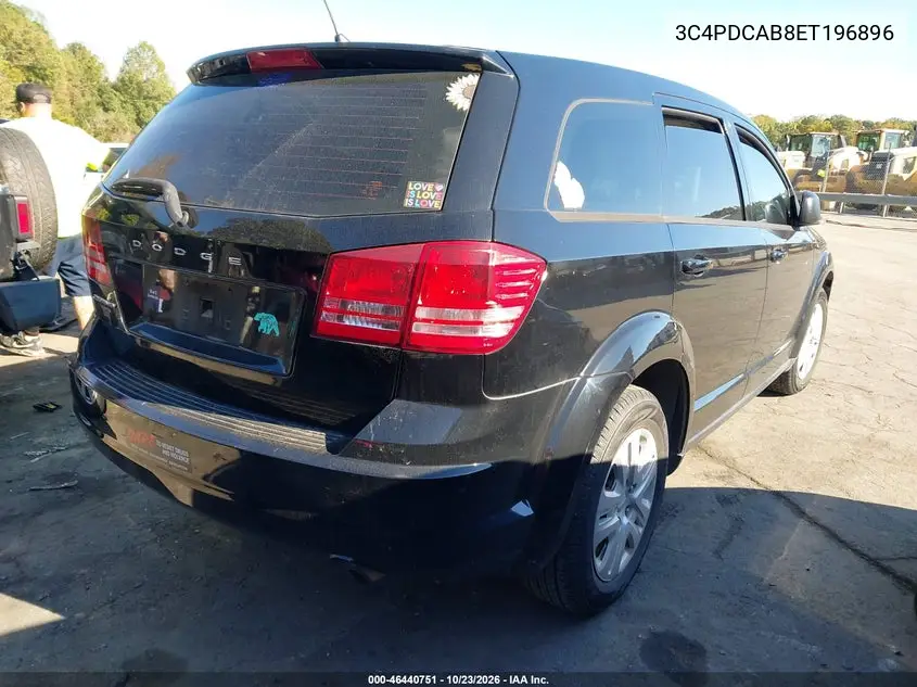 2014 DODGE JOURNEY VIN 3C4PDCAB8ET196896 — фото 4