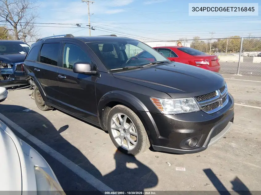 DODGE JOURNEY 2014, VIN 3C4PDCDG6ET216845