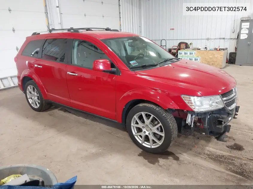 DODGE JOURNEY 2014, VIN 3C4PDDDG7ET302574