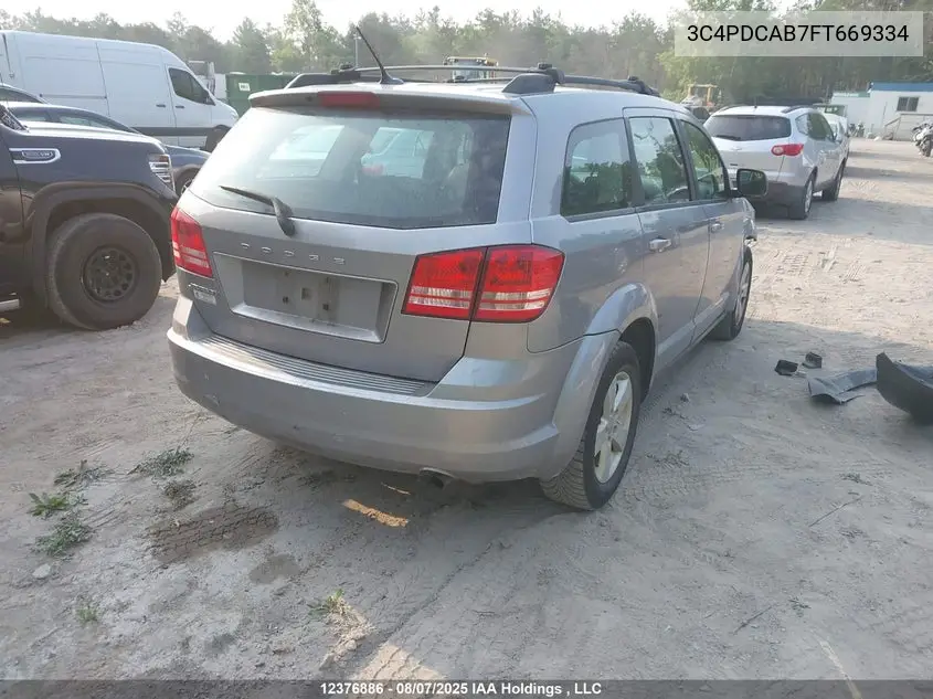 2015 DODGE JOURNEY VIN 3C4PDCAB7FT669334 — фото 4