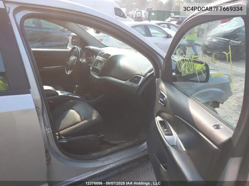 2015 DODGE JOURNEY VIN 3C4PDCAB7FT669334 — фото 5