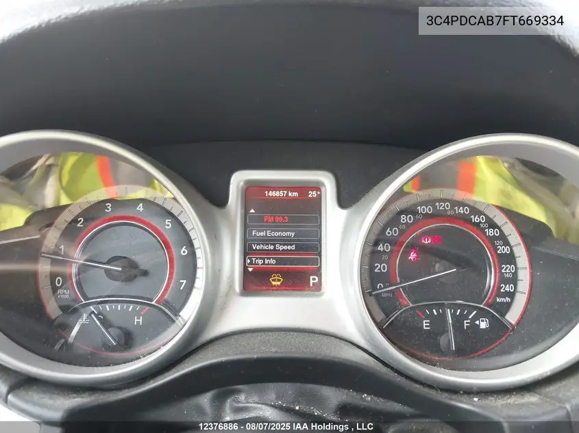 2015 DODGE JOURNEY VIN 3C4PDCAB7FT669334 — фото 7