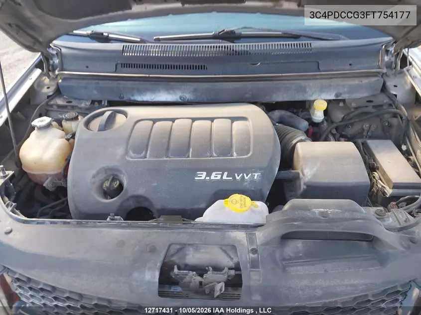 2015 DODGE JOURNEY VIN 3C4PDCCG3FT754177 — фото 10