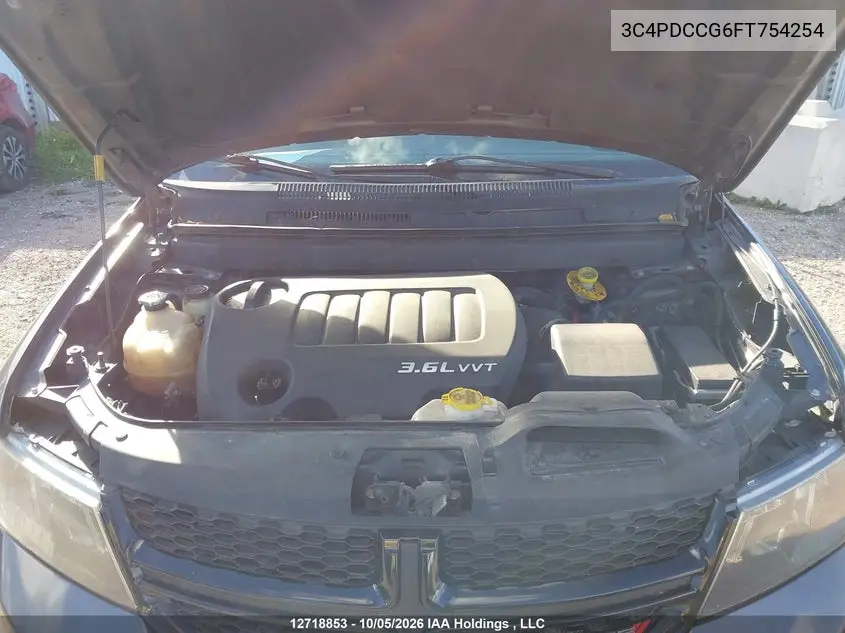 2015 DODGE JOURNEY VIN 3C4PDCCG6FT754254 — фото 10