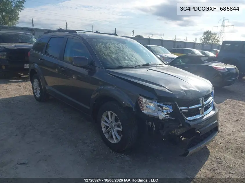 DODGE JOURNEY 2015, VIN 3C4PDCCGXFT685844