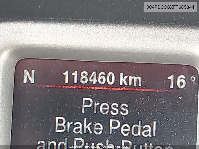 2015 DODGE JOURNEY VIN 3C4PDCCGXFT685844 — фото 15
