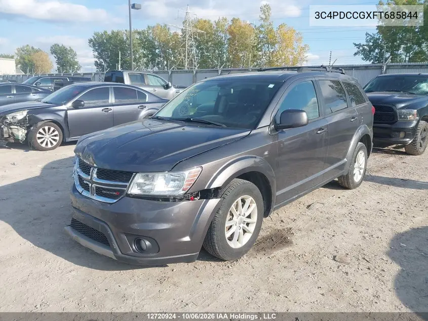 2015 DODGE JOURNEY VIN 3C4PDCCGXFT685844 — фото 2