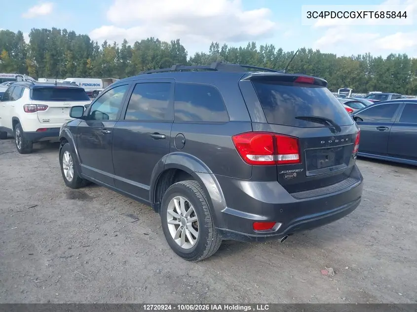 2015 DODGE JOURNEY VIN 3C4PDCCGXFT685844 — фото 3
