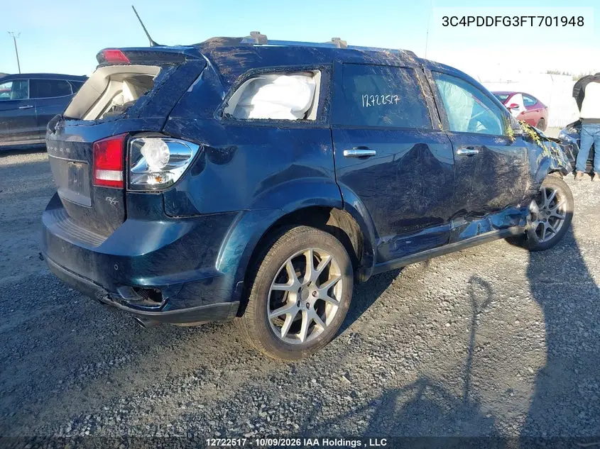 2015 DODGE JOURNEY VIN 3C4PDDFG3FT701948 — фото 4