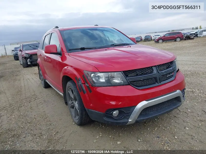 DODGE JOURNEY 2015, VIN 3C4PDDGG5FT566311