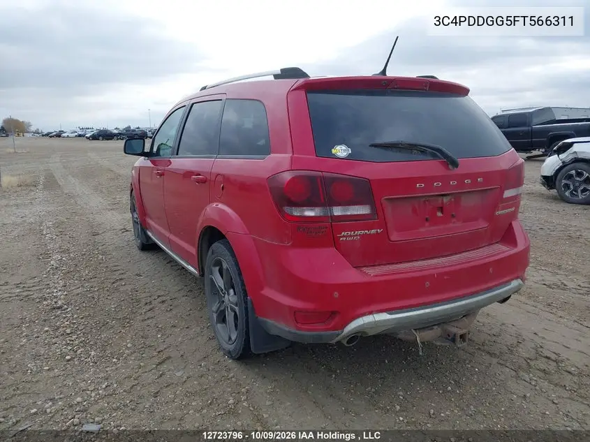 2015 DODGE JOURNEY VIN 3C4PDDGG5FT566311 — фото 3