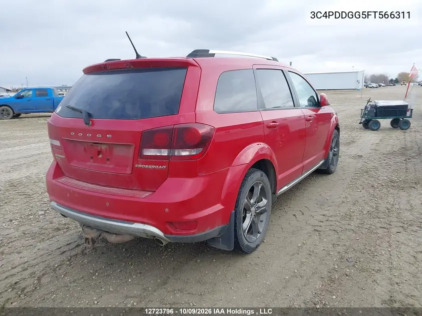 2015 DODGE JOURNEY VIN 3C4PDDGG5FT566311 — фото 4