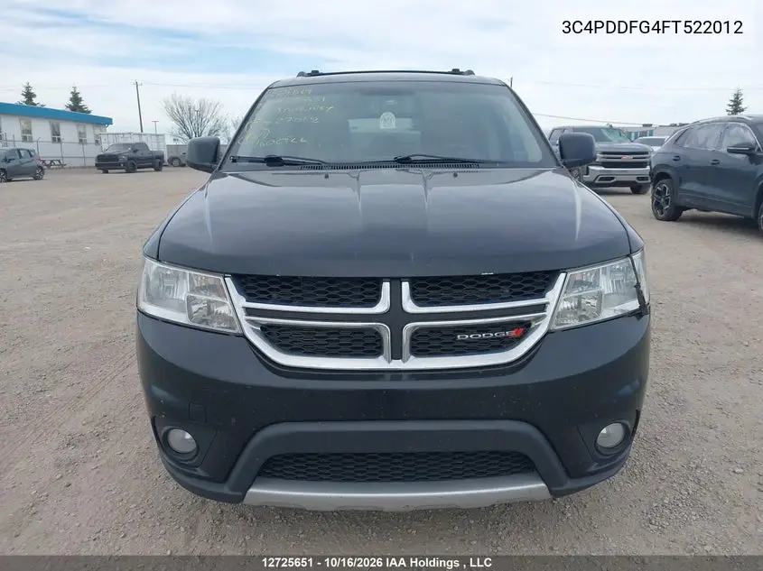 2015 DODGE JOURNEY VIN 3C4PDDFG4FT522012 — фото 12