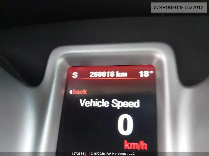 2015 DODGE JOURNEY VIN 3C4PDDFG4FT522012 — фото 15