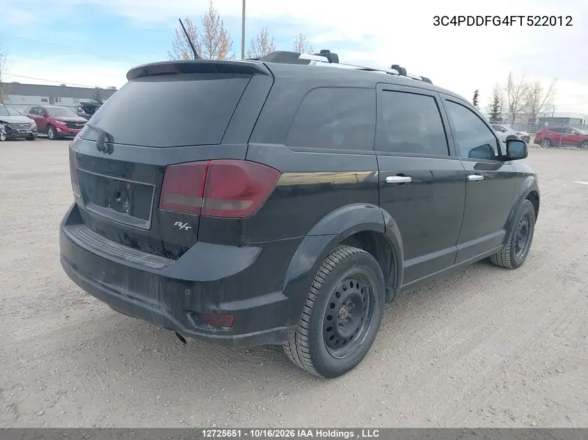 2015 DODGE JOURNEY VIN 3C4PDDFG4FT522012 — фото 4