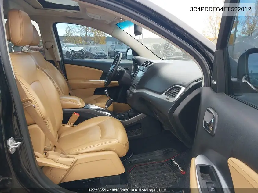 2015 DODGE JOURNEY VIN 3C4PDDFG4FT522012 — фото 5