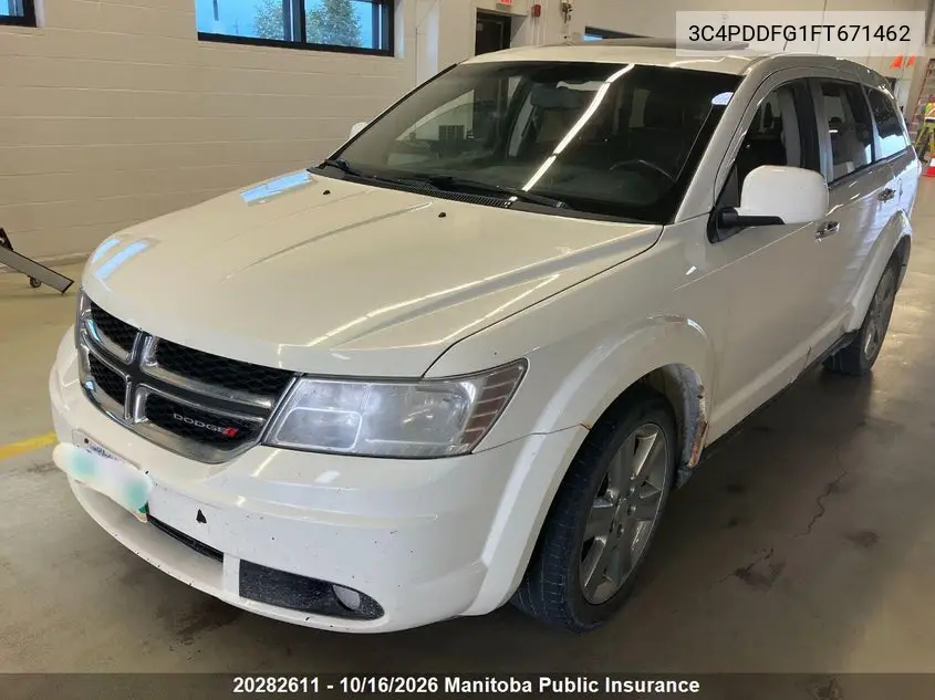 DODGE JOURNEY 2015, VIN 3C4PDDFG1FT671462