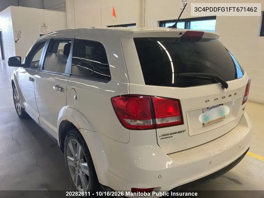 2015 DODGE JOURNEY VIN 3C4PDDFG1FT671462 — фото 3