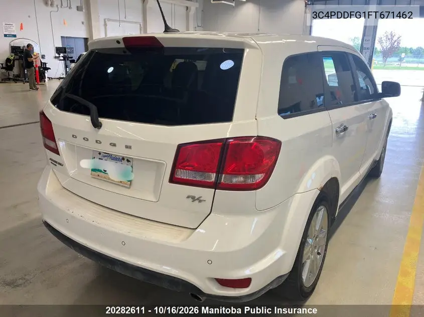 2015 DODGE JOURNEY VIN 3C4PDDFG1FT671462 — фото 4