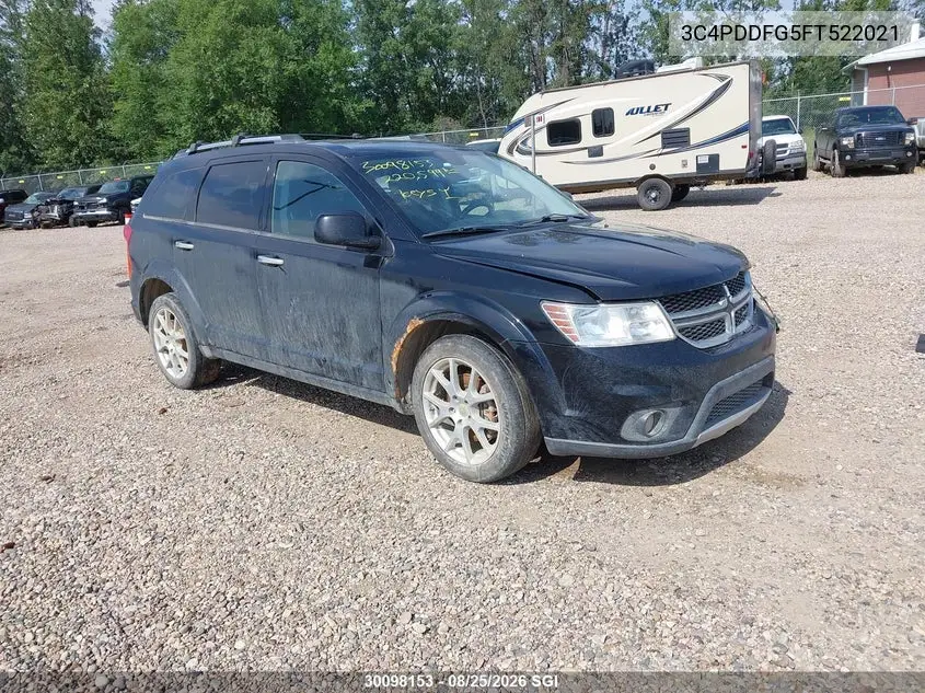 DODGE JOURNEY 2015, VIN 3C4PDDFG5FT522021