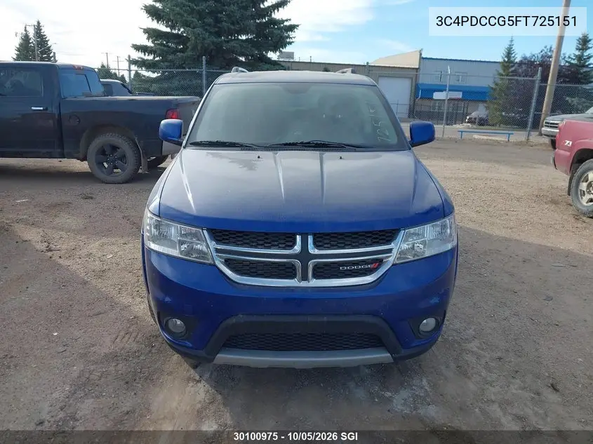 2015 DODGE JOURNEY VIN 3C4PDCCG5FT725151 — фото 12
