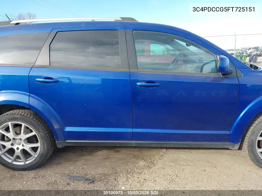 2015 DODGE JOURNEY VIN 3C4PDCCG5FT725151 — фото 13