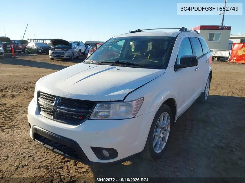 2015 DODGE JOURNEY VIN 3C4PDDFG3FT652749 — фото 2