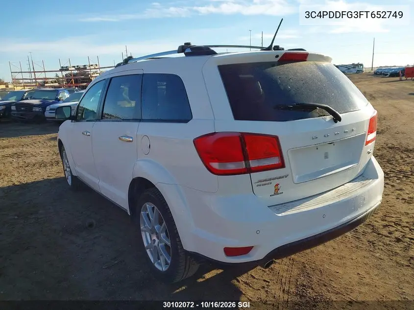 2015 DODGE JOURNEY VIN 3C4PDDFG3FT652749 — фото 3