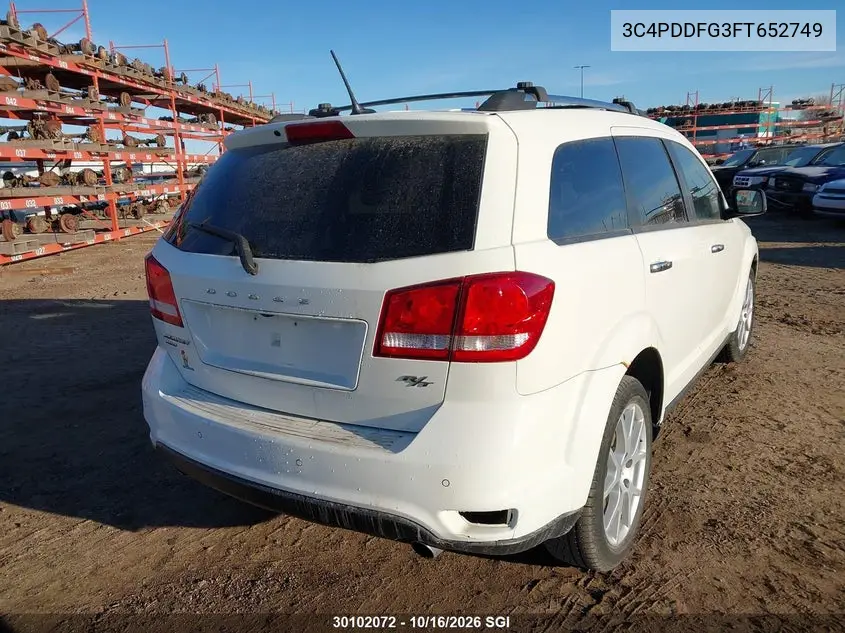 2015 DODGE JOURNEY VIN 3C4PDDFG3FT652749 — фото 4
