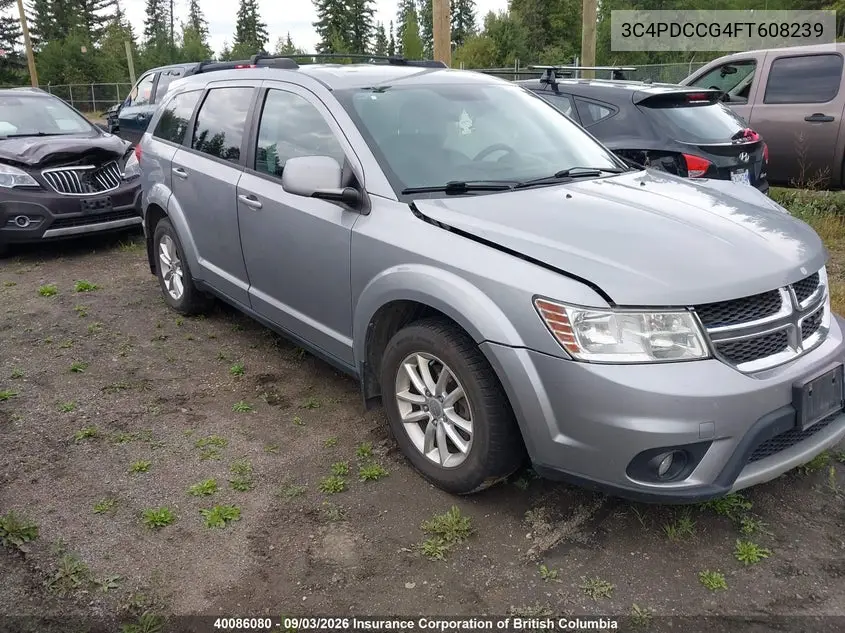 DODGE JOURNEY 2015, VIN 3C4PDCCG4FT608239