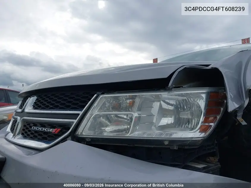 2015 DODGE JOURNEY VIN 3C4PDCCG4FT608239 — фото 10