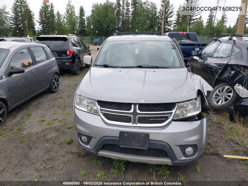 2015 DODGE JOURNEY VIN 3C4PDCCG4FT608239 — фото 13