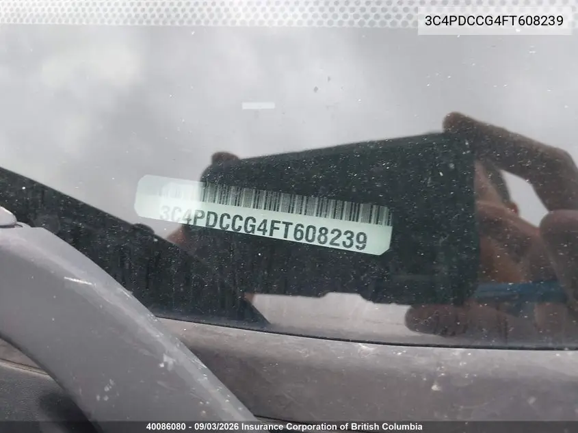2015 DODGE JOURNEY VIN 3C4PDCCG4FT608239 — фото 20