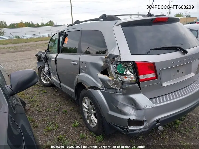 2015 DODGE JOURNEY VIN 3C4PDCCG4FT608239 — фото 3
