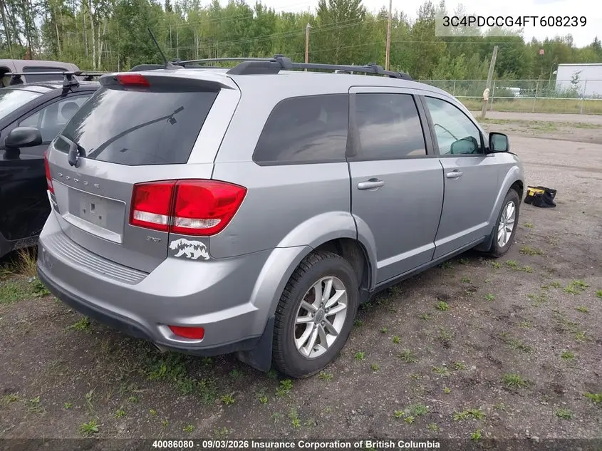 2015 DODGE JOURNEY VIN 3C4PDCCG4FT608239 — фото 4