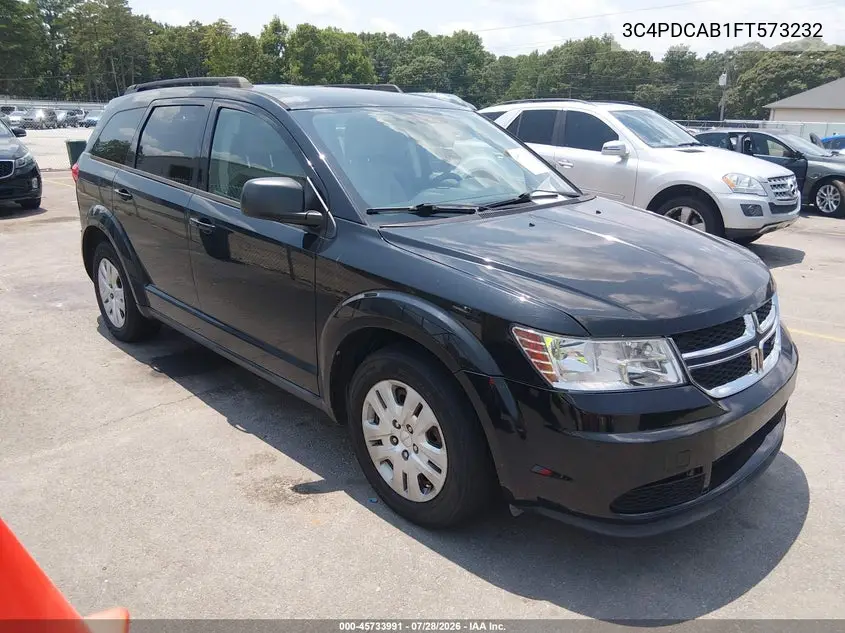 DODGE JOURNEY 2015, VIN 3C4PDCAB1FT573232