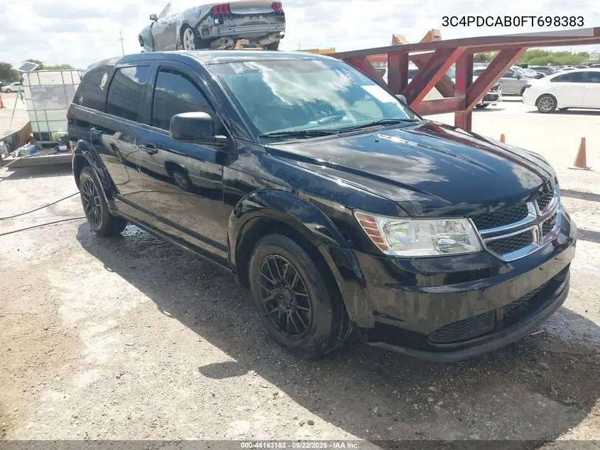 DODGE JOURNEY 2015, VIN 3C4PDCAB0FT698383