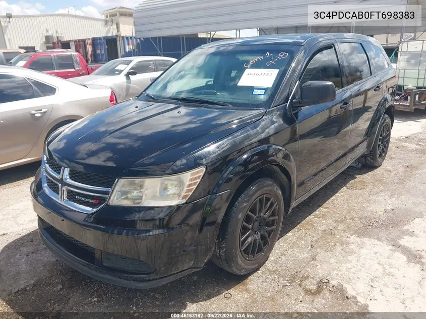 2015 DODGE JOURNEY VIN 3C4PDCAB0FT698383 — фото 2