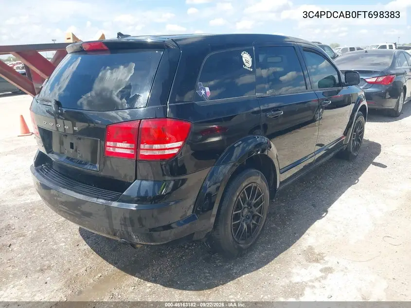2015 DODGE JOURNEY VIN 3C4PDCAB0FT698383 — фото 4