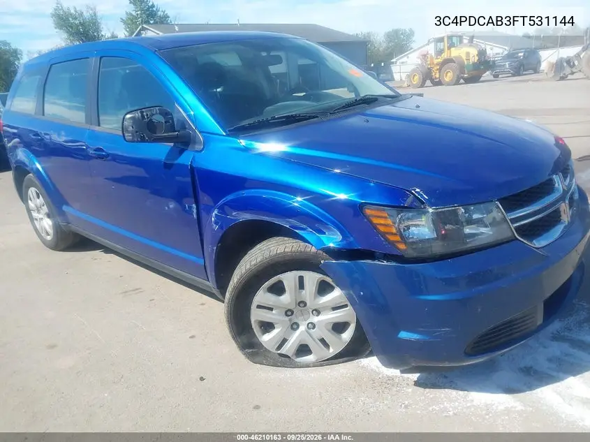 DODGE JOURNEY 2015, VIN 3C4PDCAB3FT531144