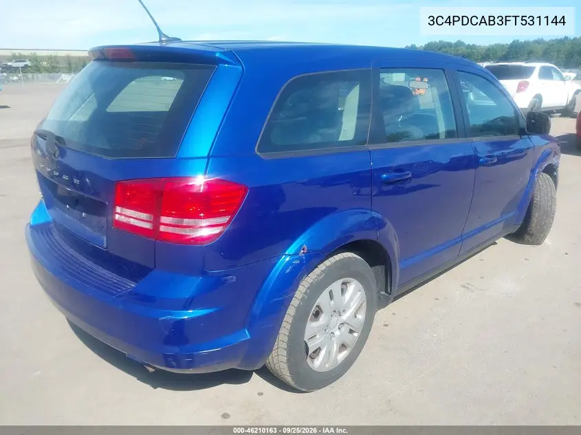 2015 DODGE JOURNEY VIN 3C4PDCAB3FT531144 — фото 4