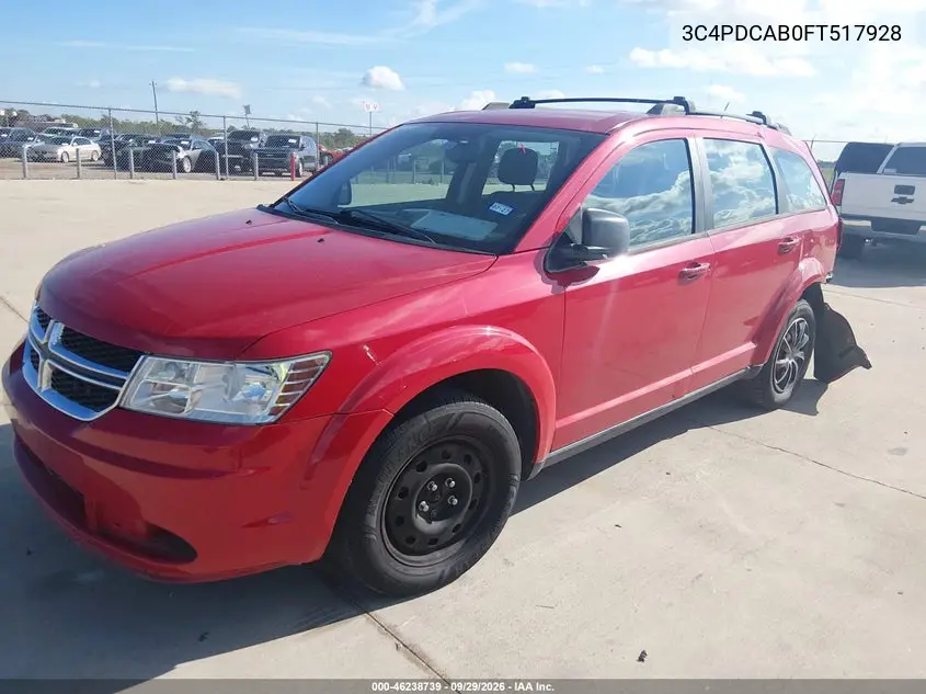 2015 DODGE JOURNEY VIN 3C4PDCAB0FT517928 — фото 2