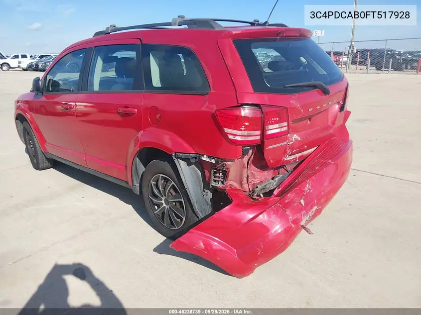 2015 DODGE JOURNEY VIN 3C4PDCAB0FT517928 — фото 3