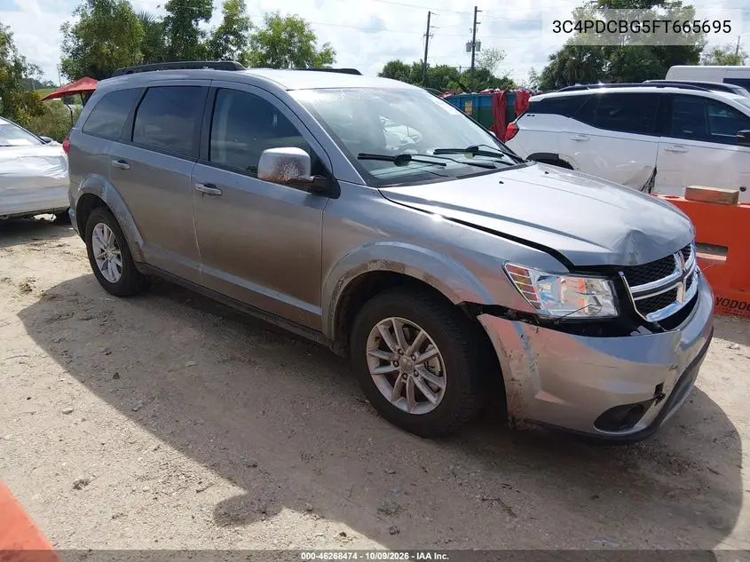 DODGE JOURNEY 2015, VIN 3C4PDCBG5FT665695