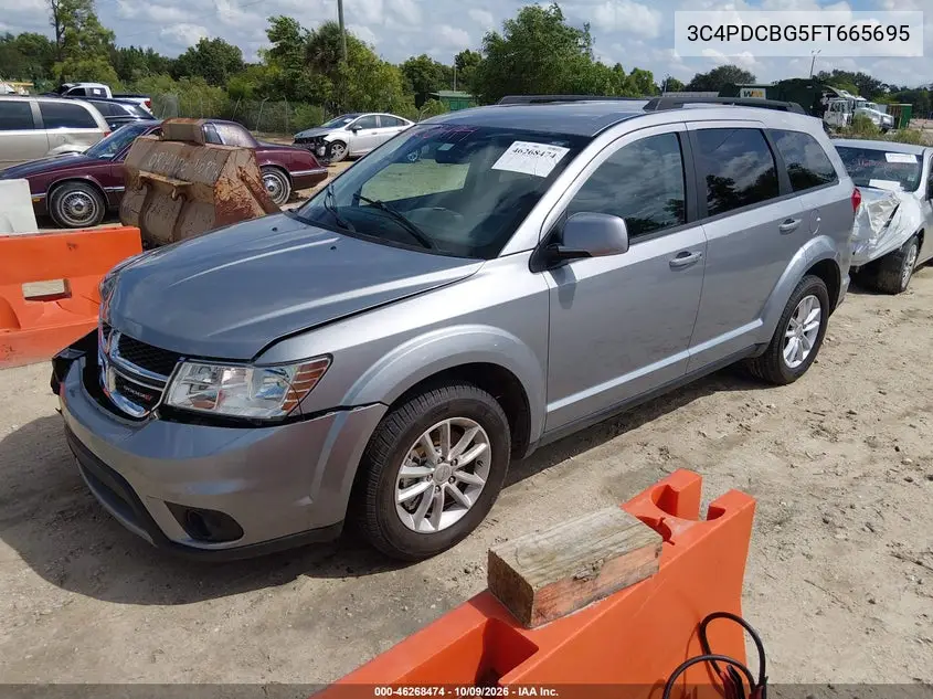 2015 DODGE JOURNEY VIN 3C4PDCBG5FT665695 — фото 2