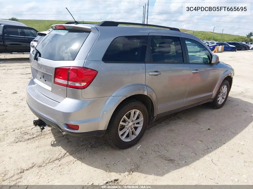 2015 DODGE JOURNEY VIN 3C4PDCBG5FT665695 — фото 4