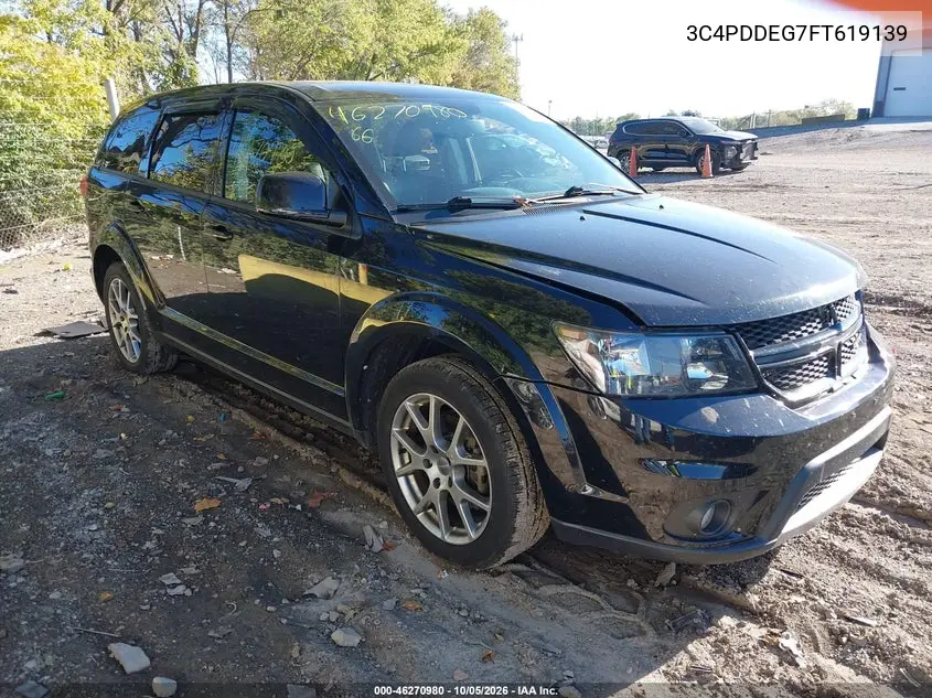 DODGE JOURNEY 2015, VIN 3C4PDDEG7FT619139