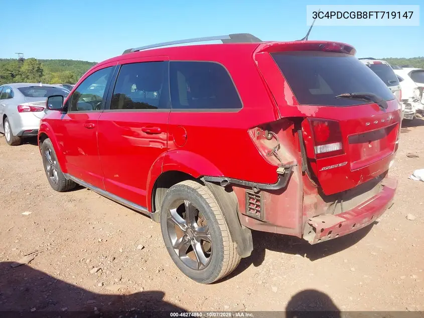 2015 DODGE JOURNEY VIN 3C4PDCGB8FT719147 — фото 3