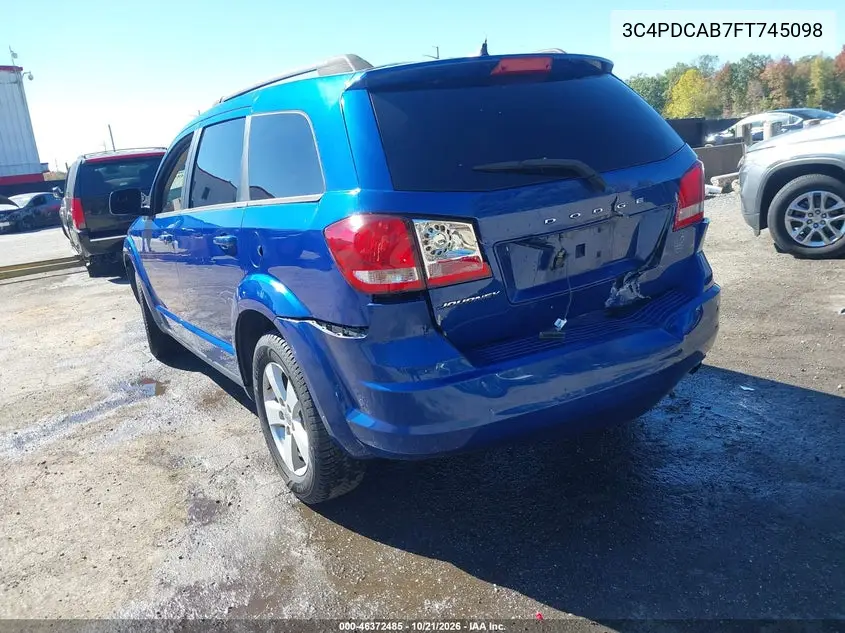 2015 DODGE JOURNEY VIN 3C4PDCAB7FT745098 — фото 3